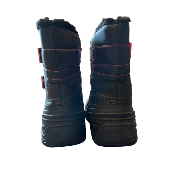 Girl's Pink and Black Snow Boots Size 13 - Picture 4 of 6